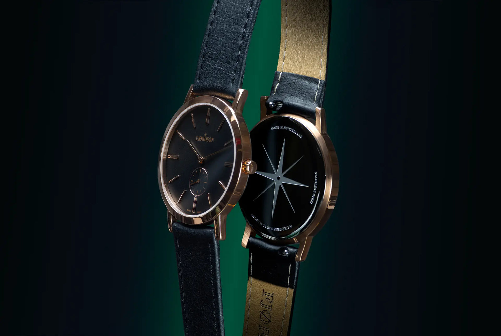 Fjordson watch with vegan leather strap