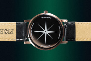 Back of watch with straps visible
