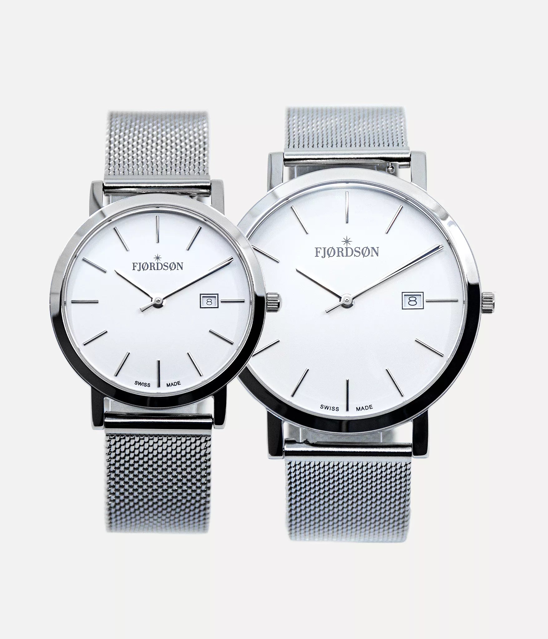 Couples Fashionable Three Circle Dial Elegant Steel Bracelet Watch Set,  Wrist Watches Gift Set | SHEIN